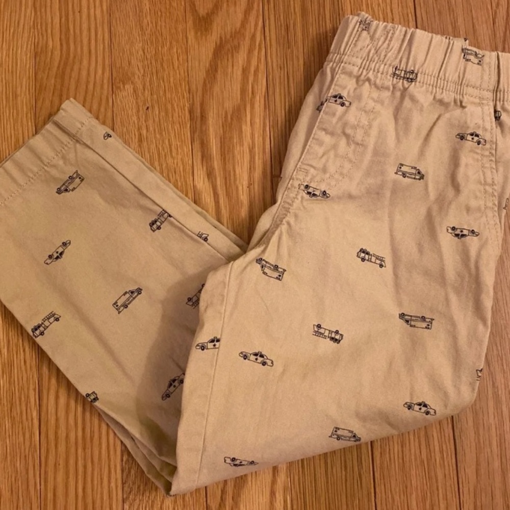 Carters boys firetruck themed pants